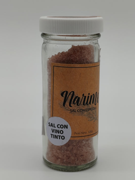 Sal con especias-vino tinto